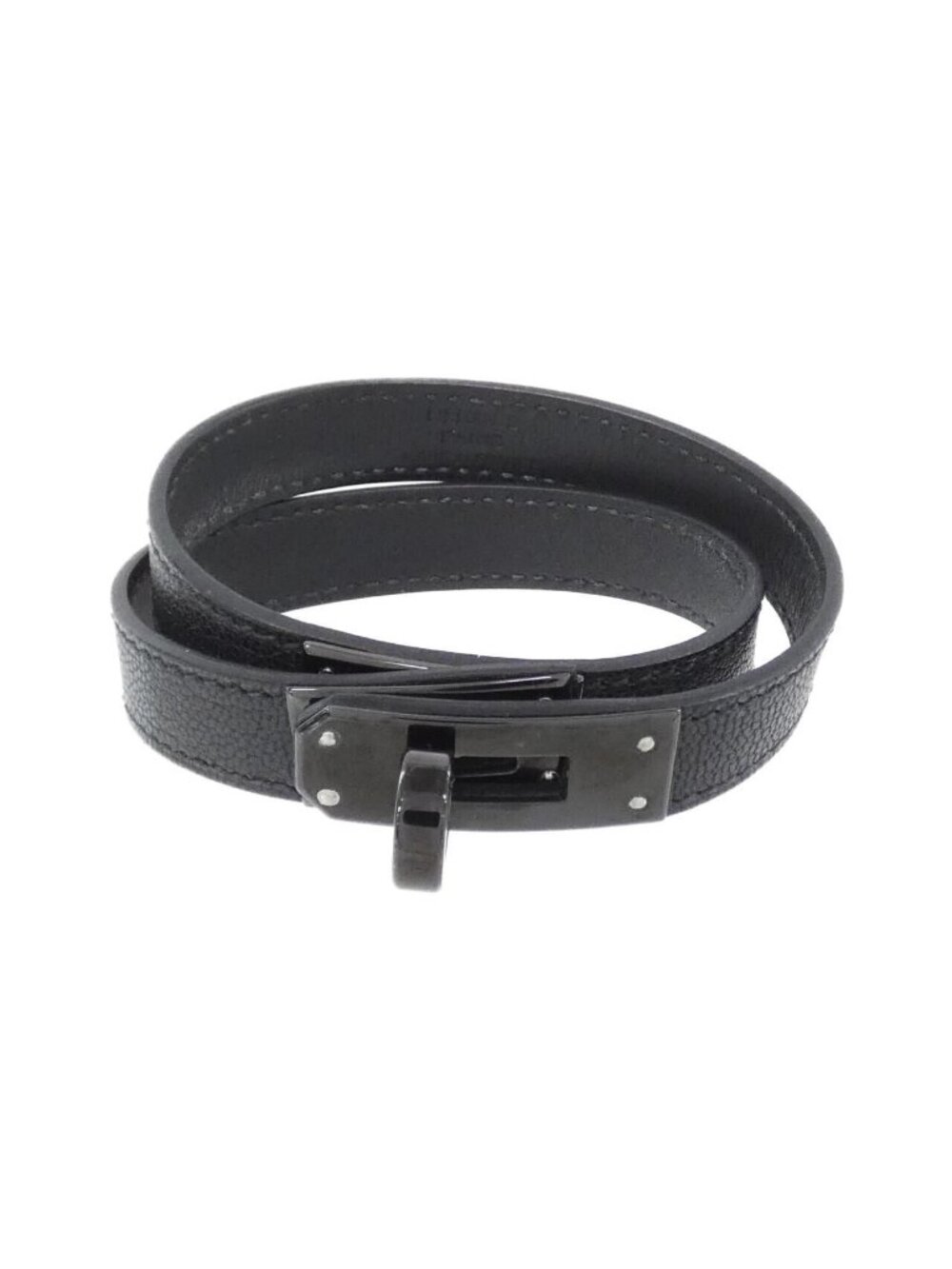 Hermes Kelly Double Tour So Black Bracelet